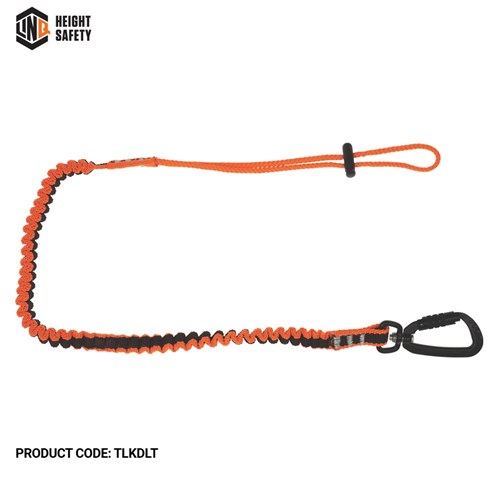 Tool Lanyard With Double Action Karabiner To Loop Tail